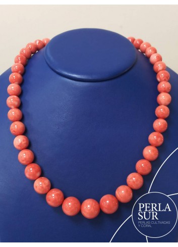 Collar bola 10-15'6mm coral japonés
