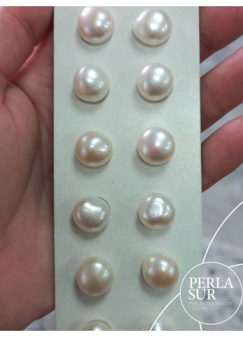 Loose 12-13mm Semibaroque Button pearls