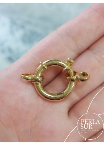 Sailor's clasp 20mm goldplated silver