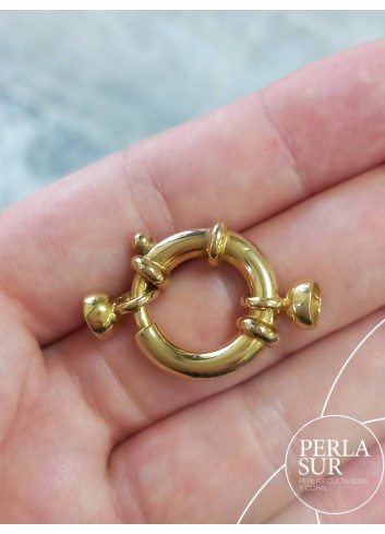 Sailor's clasp 20mm goldplated silver