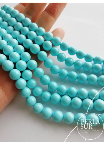 Hilo Bola 7mm Turquesa Reconstituída