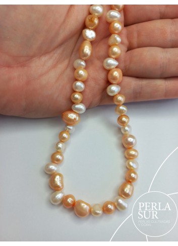 Hilo Barroca/Oval 8-9mm Otoño 40cm