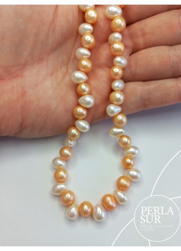 Hilo Barroca/Oval 8mm Otoño 40cm