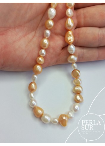 Hilo Barroca/Oval 5-8mm Otoño 40cm