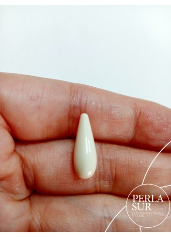 Perilla 7x18mm 1/2t sintético (marfil)