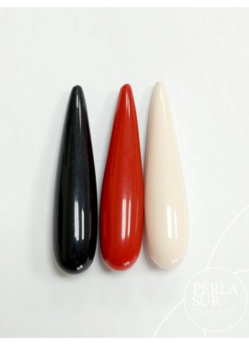 Perilla 10x45mm 1/2t coral sintético (rojo)