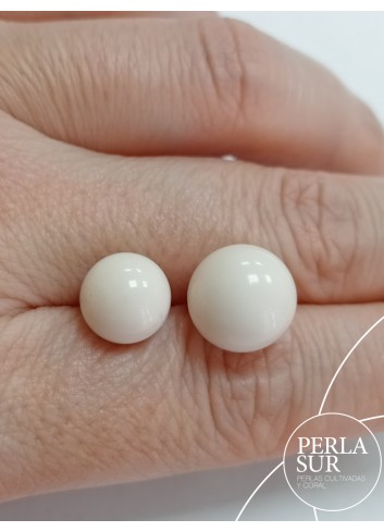 Pareja bola 10mm 1/2t coral sintético (rosa)