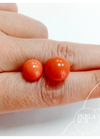 Pareja bola 12mm 1/2t coral sintético (japonés)