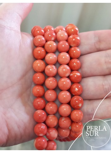 Hilo Bola 9-9'5mm Coral Japonés