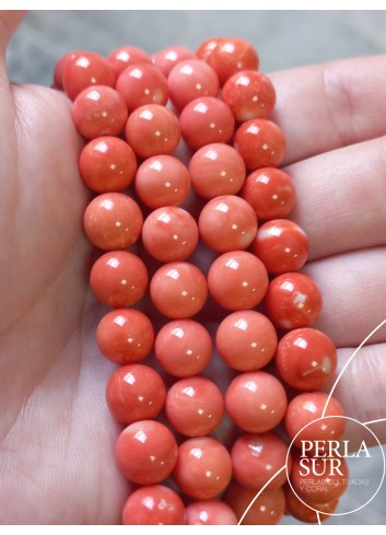 Hilo Bola 9-9'5mm Coral Japonés