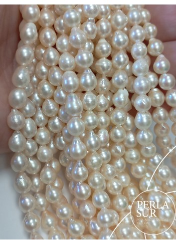 Strand 6'5-7mm Baroque Akoya pearls