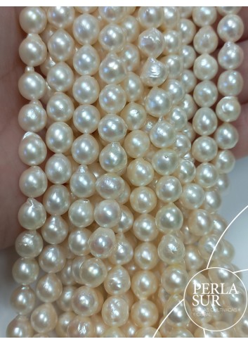 Hilo perla AKOYA 6'5-7mm semibarroco