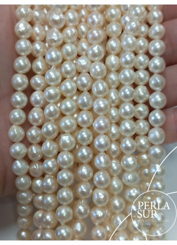 Hilo perla AKOYA 6'5-7mm semibarroco
