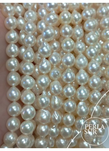 Strand 7-7'5mm Baroque Akoya pearls
