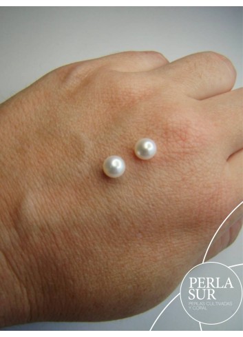 Pareja perla botón 1/2t 3mm blanca (2'5-3mm)
