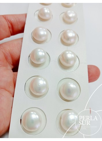 copy of Pareja perla botón 12-13mm ALTA blanca