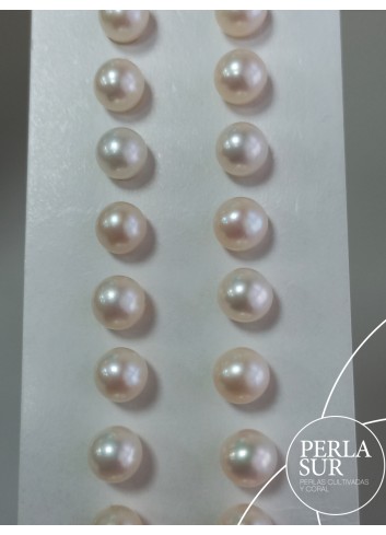 Pareja perla esférica 1/2t 8'5-9mm B crema