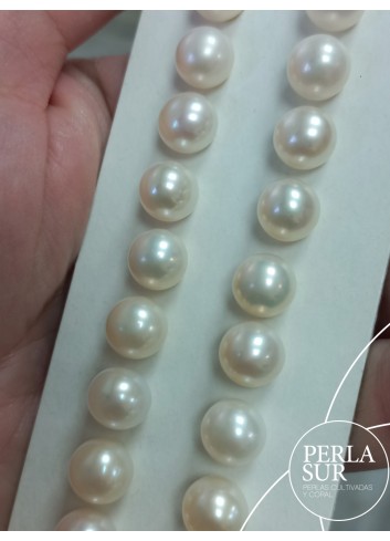 Pareja perla semiredonda 1/2t 8-8'5mm crema