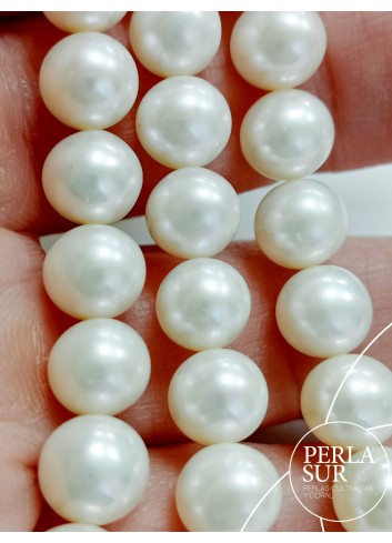 Hilo perla redonda 7-7'5mm blanca