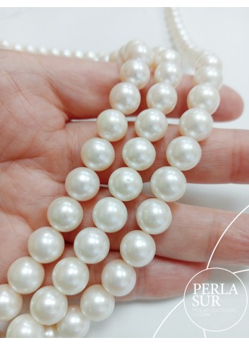 Hilo perla redonda 9-10mm