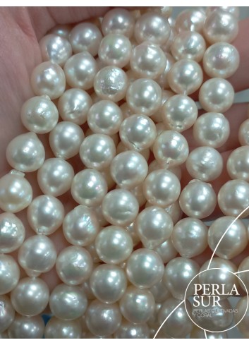 Necklace 9'-10mm Baroque Akoya Pearls