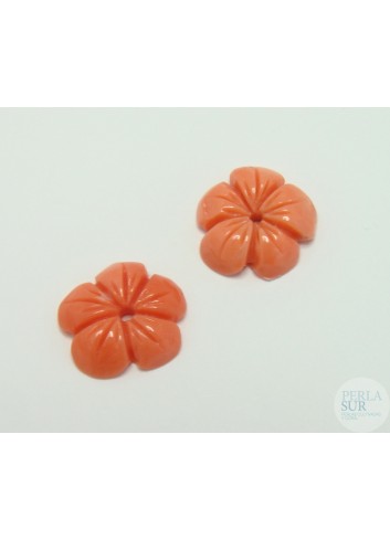 Flor 5 pétalos Coral Japonés 10 a 12mm