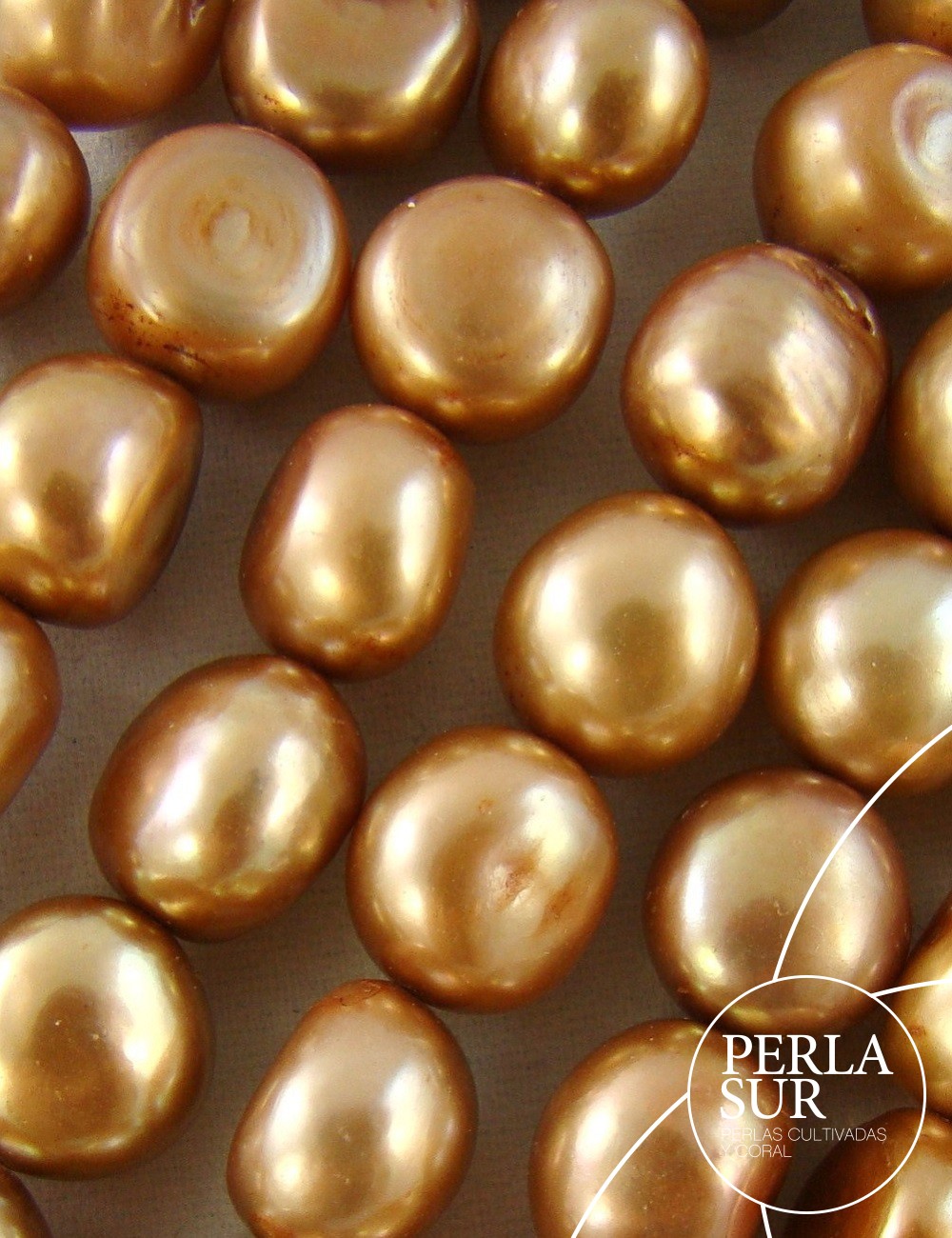Perla barroca 9-10mm dorada