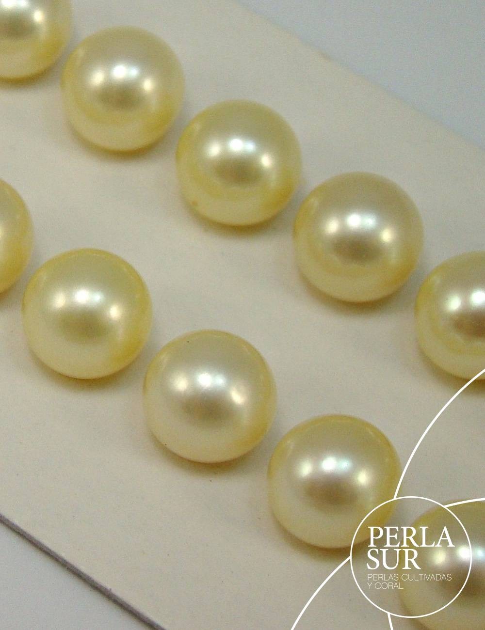 Perla esférica 8.5-9mm golden