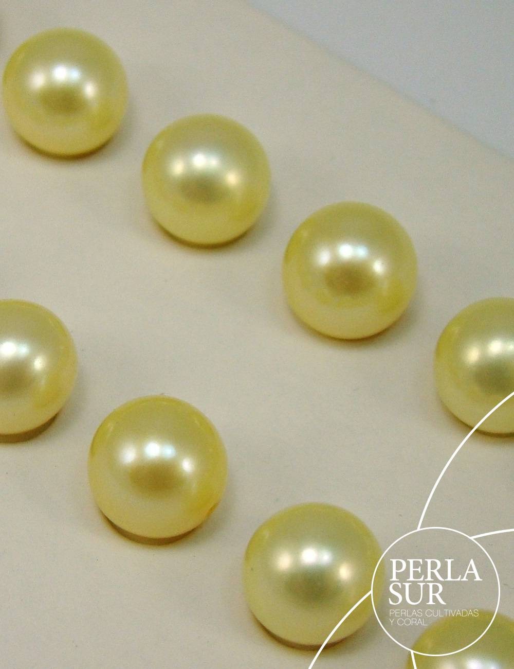 Perla esférica 6.5-7mm golden