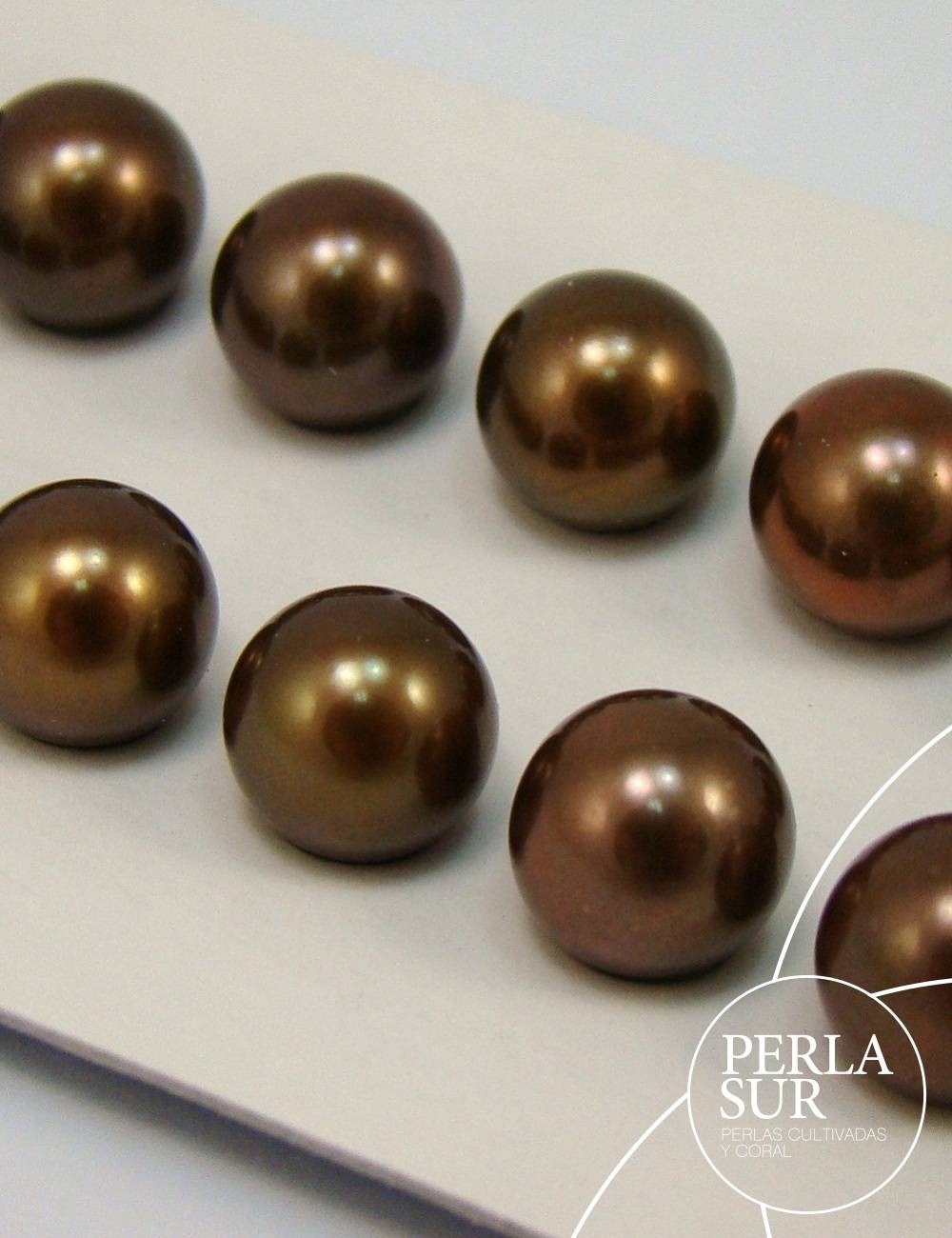 Perla esférica 8-8.5mm chocolate