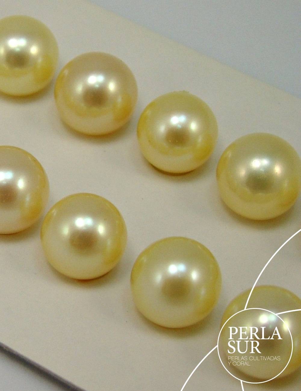 Perla esférica 8-8.5mm golden