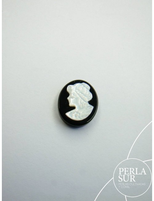 Agnes 10x12mm Camafeo Nácar Australiana+Ónix