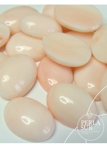 Oval 12x16mm Cabochon Pink Coral