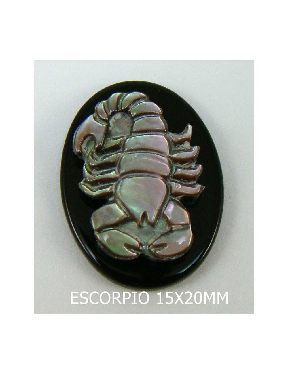 Escorpio Ónix-Madreperla 15x20mm