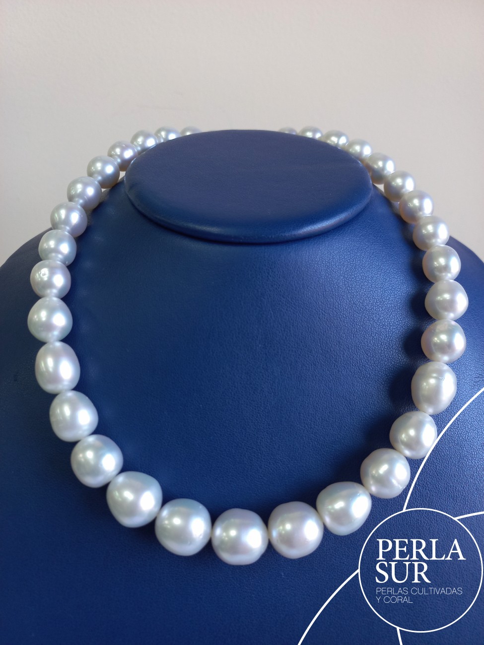 Collar perla australiana SR 10 a 14mm 34p 44cm