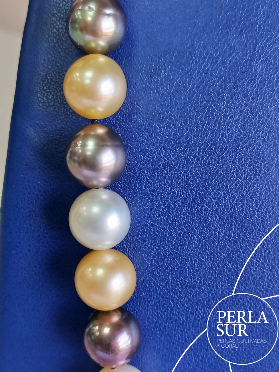 Collar perla A+T+G 9'5 a 13'5mm 61p 68cm