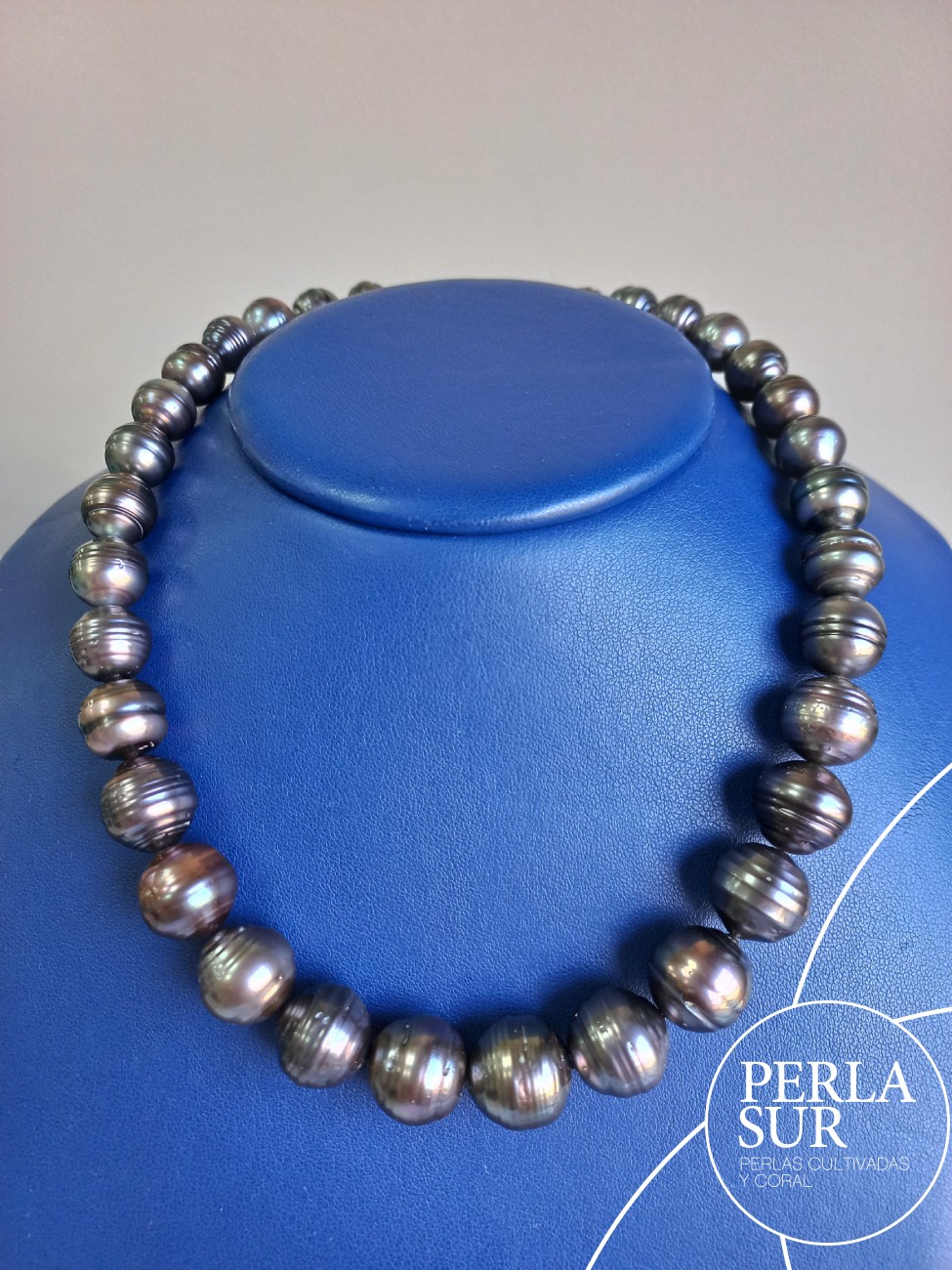 Collar Tahití 10'6x14'8mm Barroca Círculos