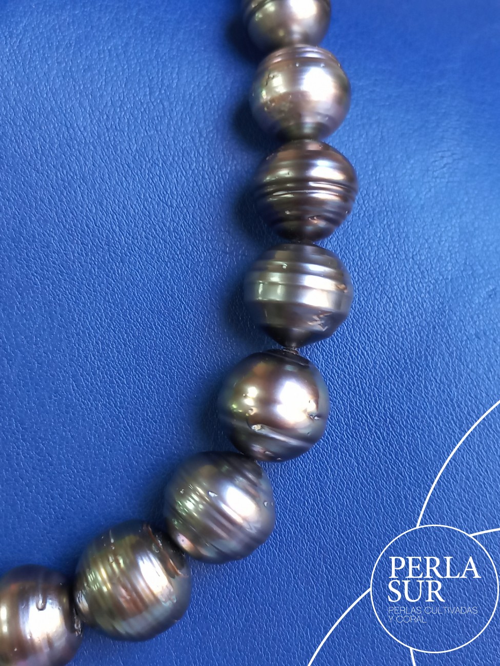 Collar Tahití 10'6x14'8mm Barroca Círculos