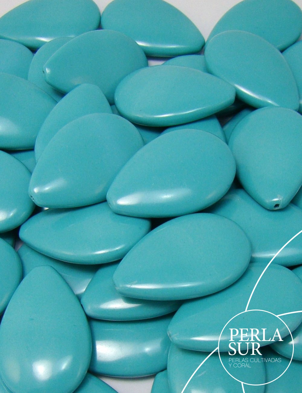 Perilla 1/2t B 20x30mm turquesa