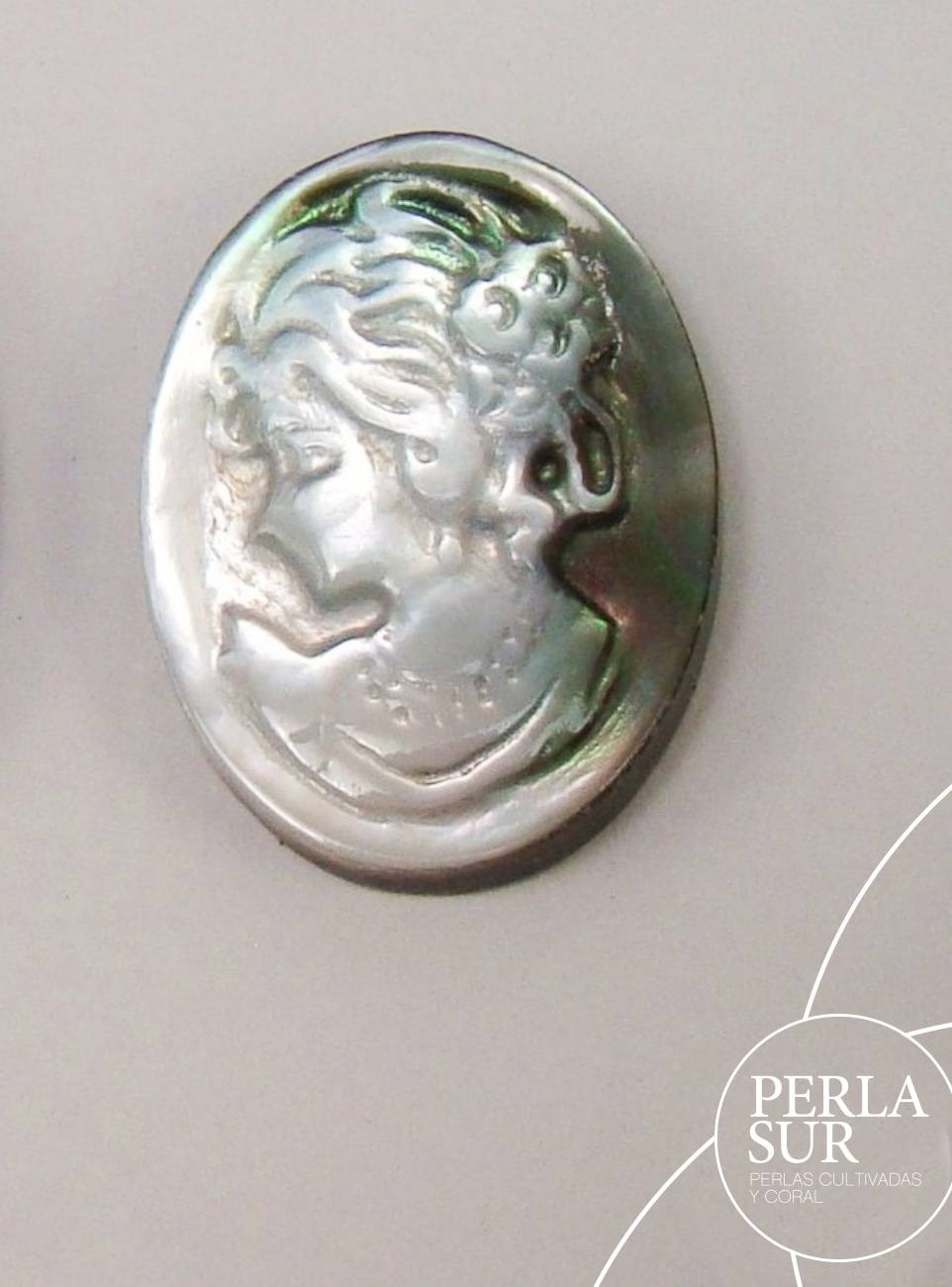 Helena 12x16mm Camafeo Nácar Tahití