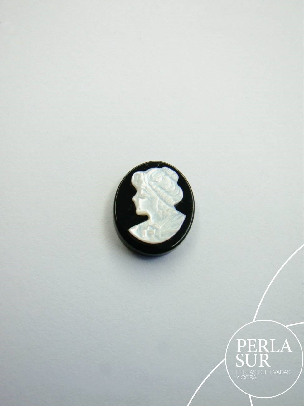 Agnes 10x12mm Camafeo Nácar Australiana+Ónix