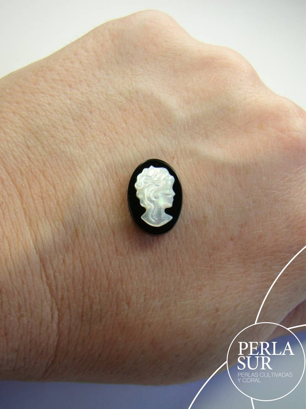 Sara 10x14mm Camafeo Nácar Australiana + Ónix