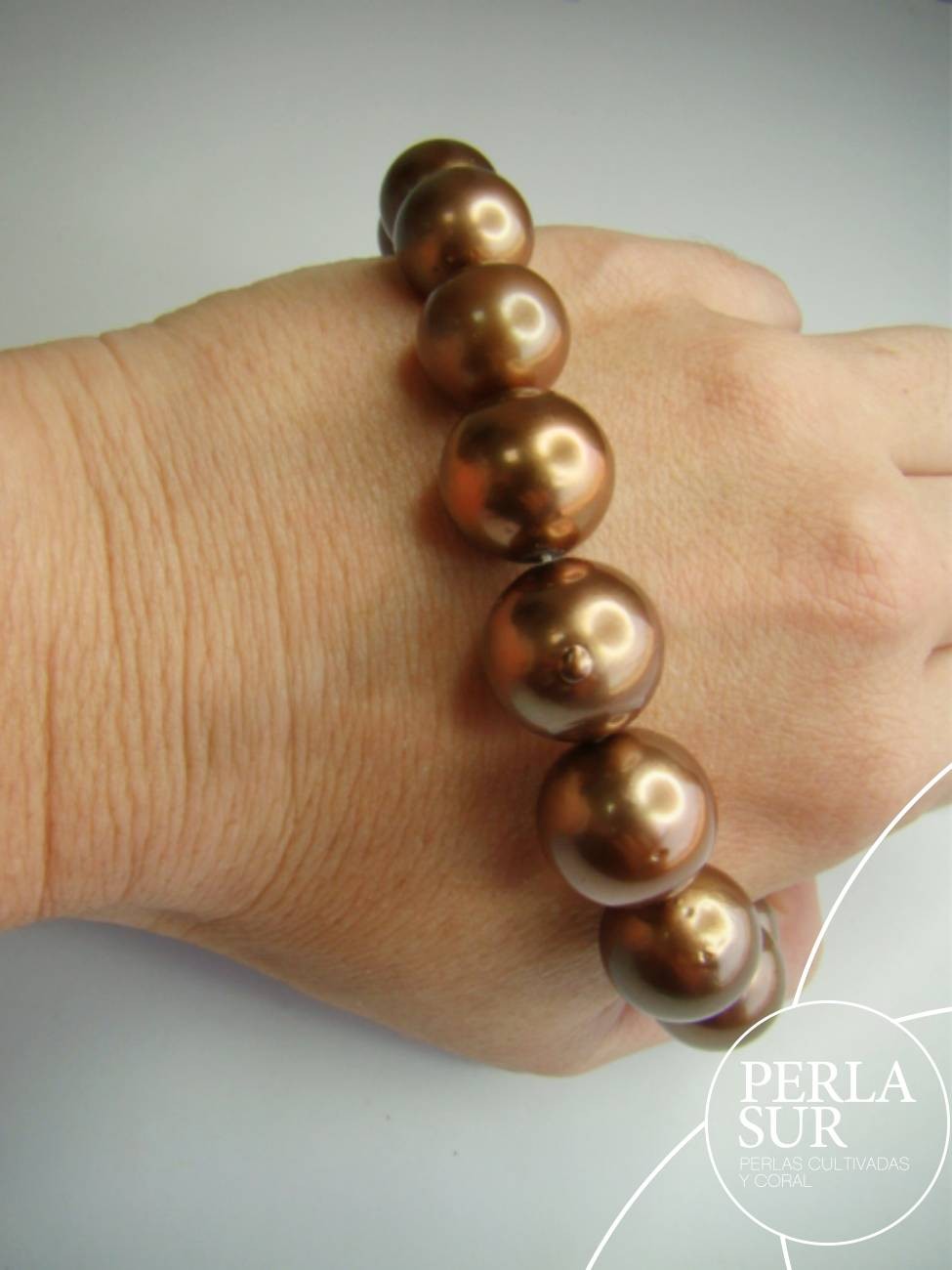 Collar Chocolate 12X15mm Redondo