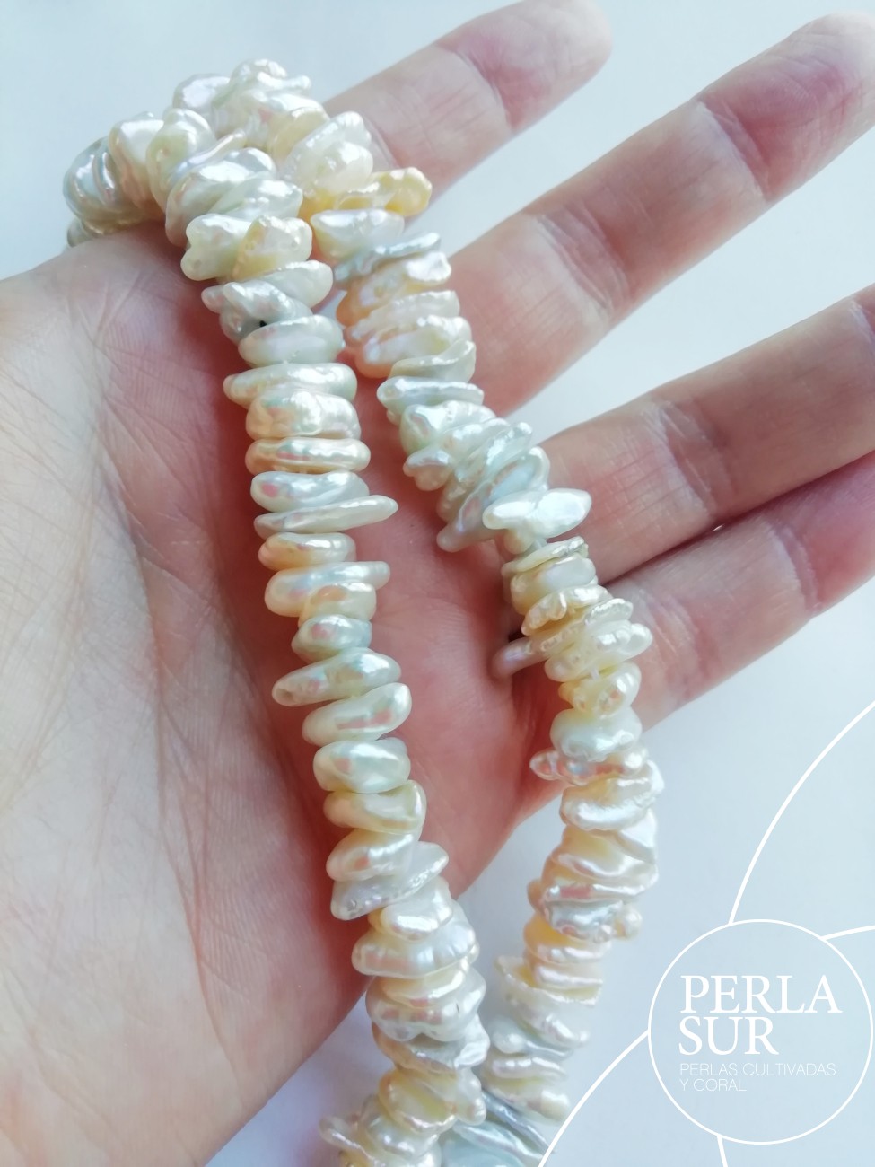 Hilo perla keshi 8 a 13mm CN (multicolor)