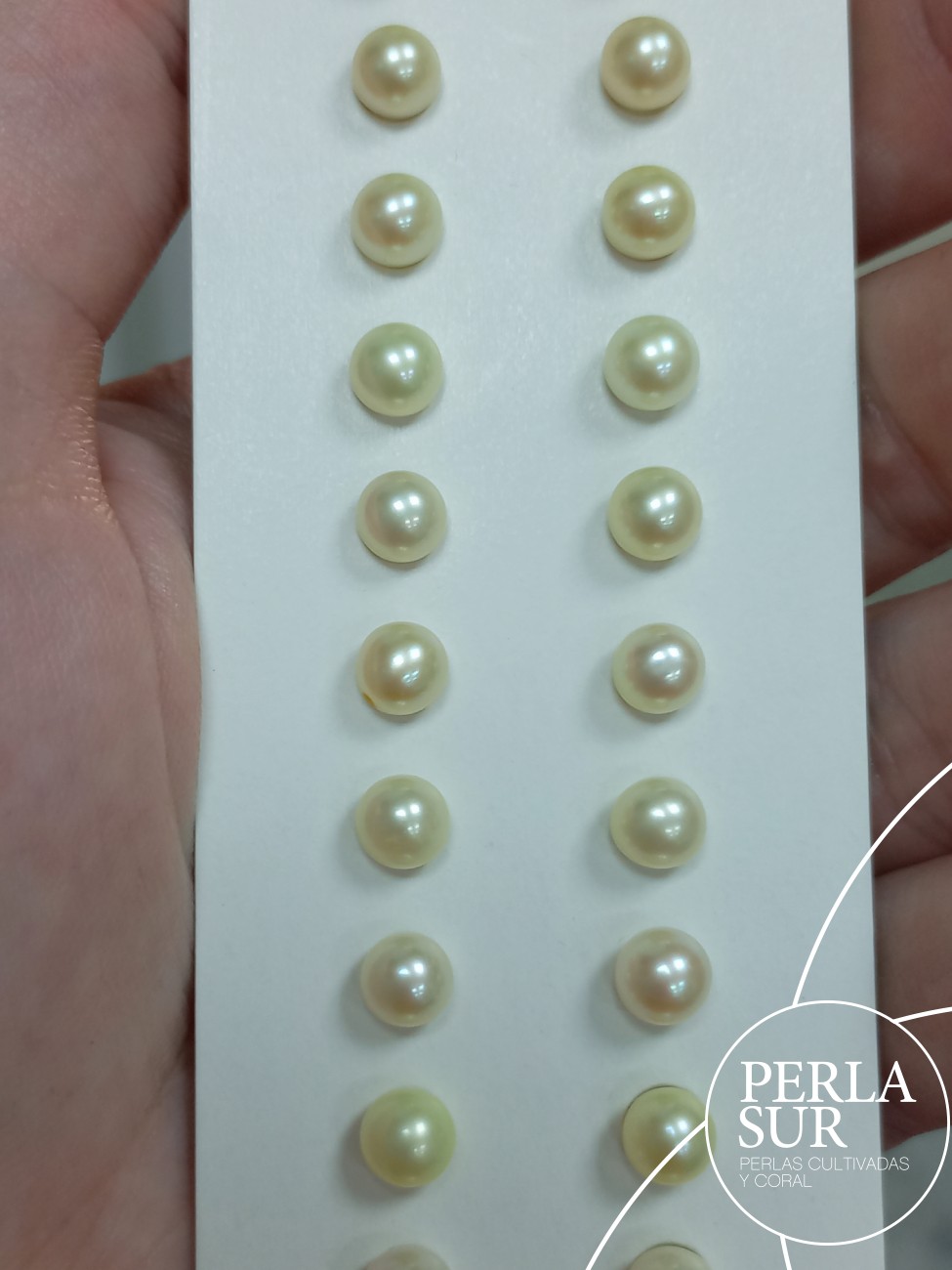 Pareja perla 1/2t 5'5-6mm Golden