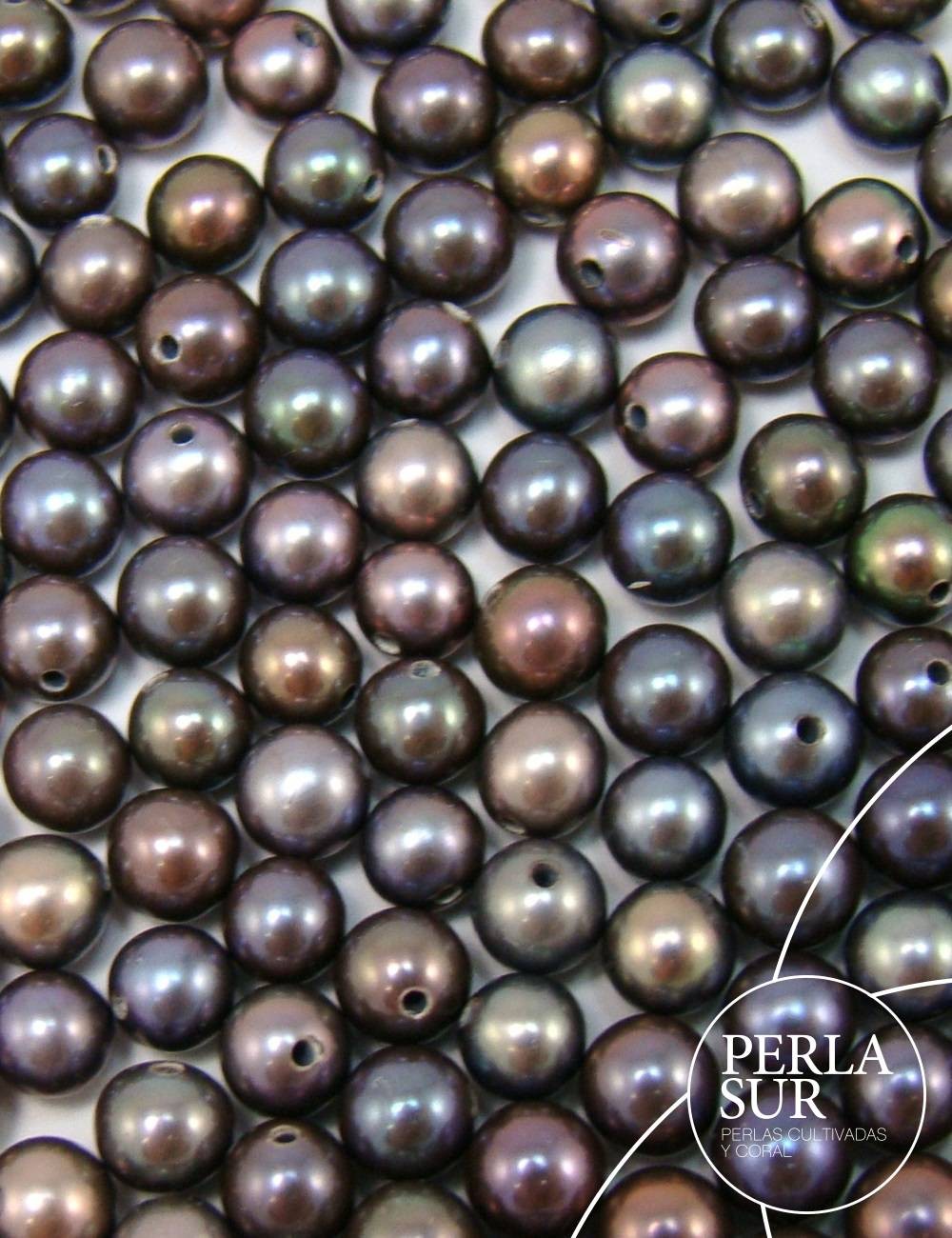 Perla esférica 4-5mm peacock