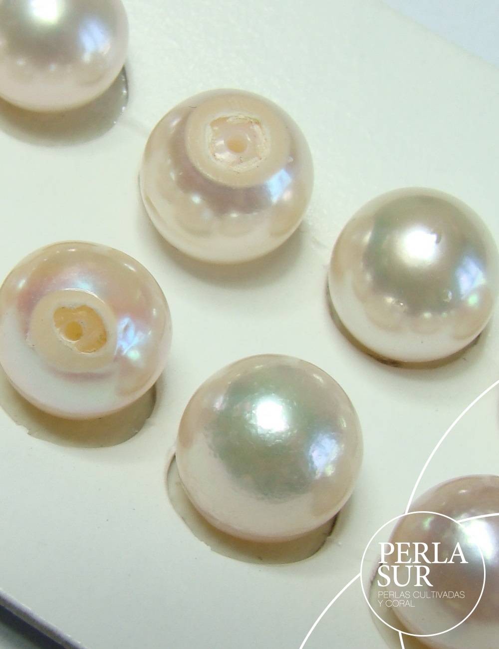 Pareja perla akoya 3/4 8'5-9mm semibarroca