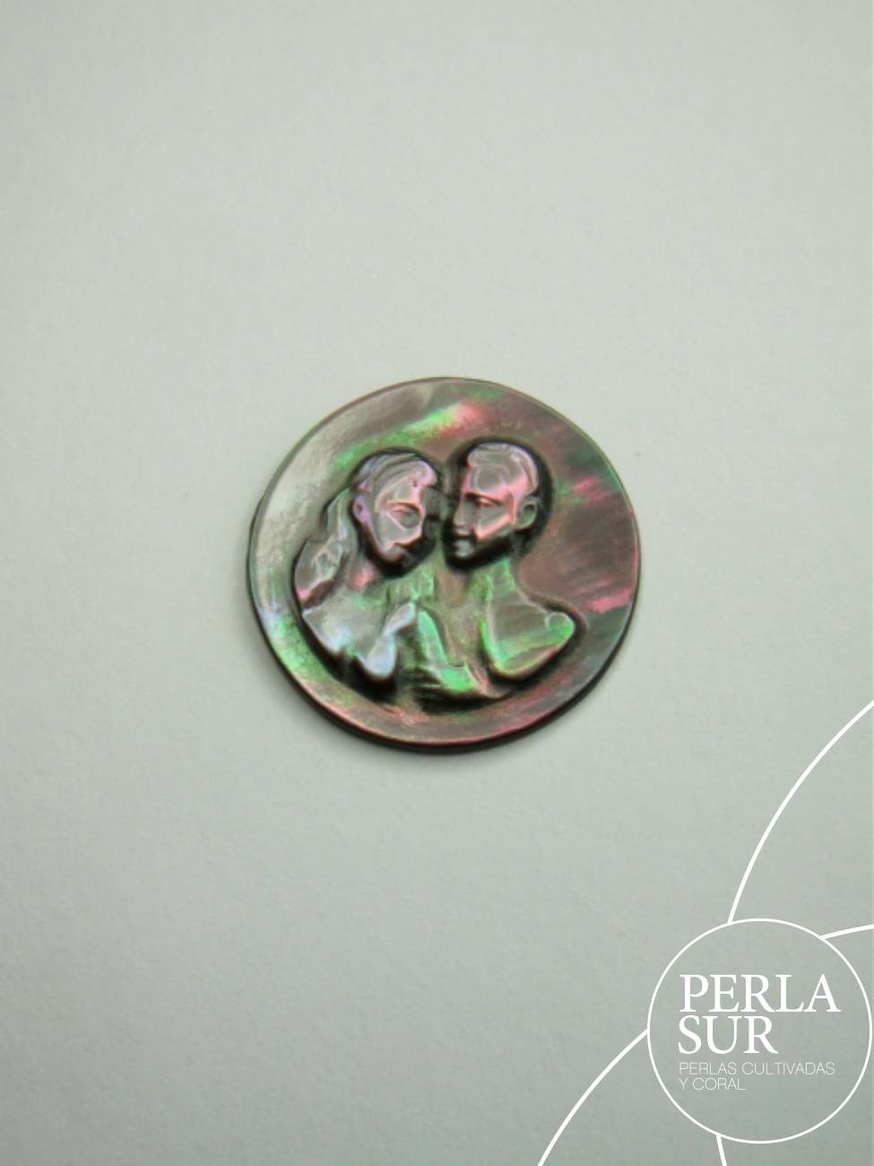 Pareja Tahití 18mm Nácar