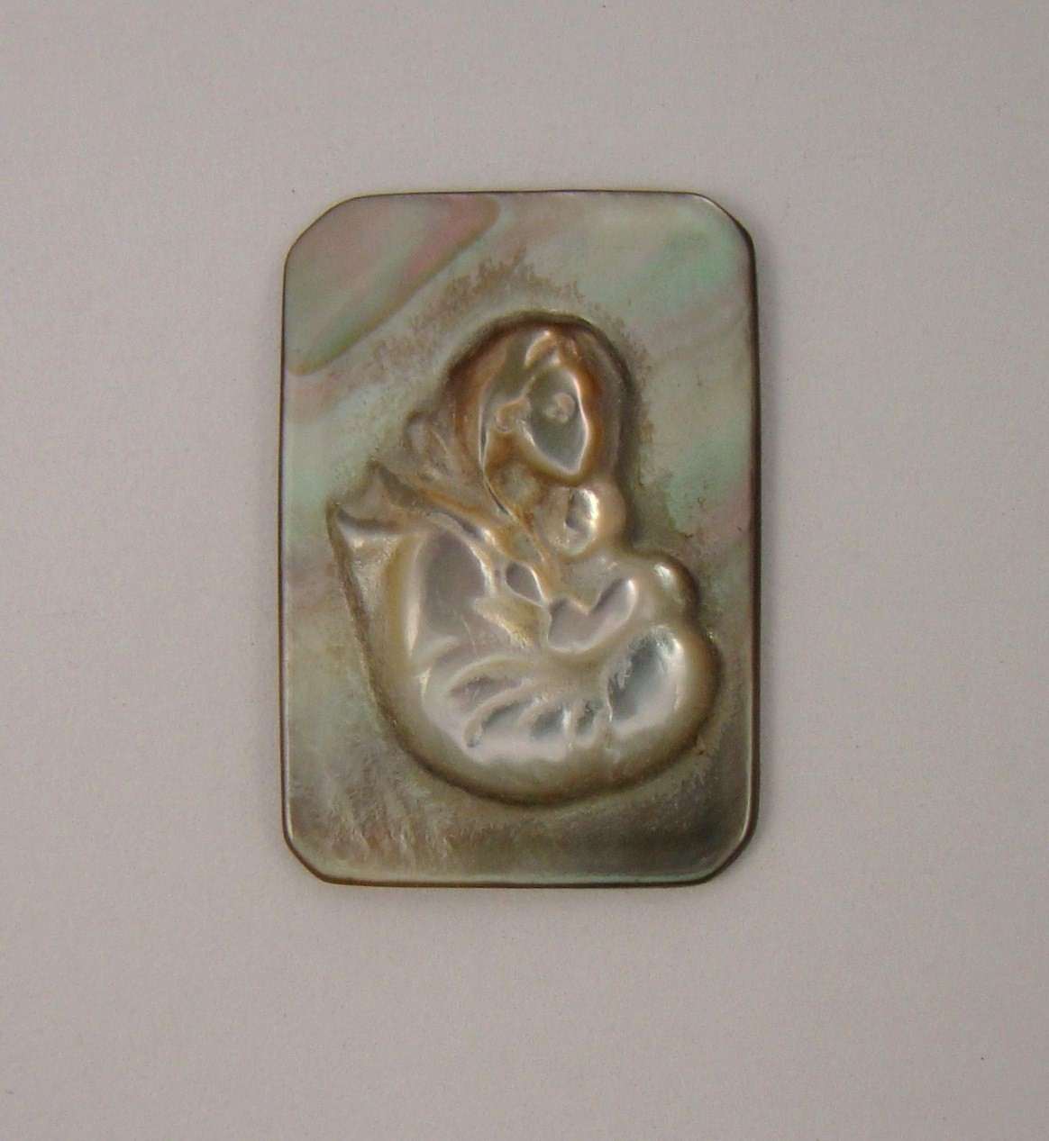 Vírgen con Niño Tahití 21x14 mm
