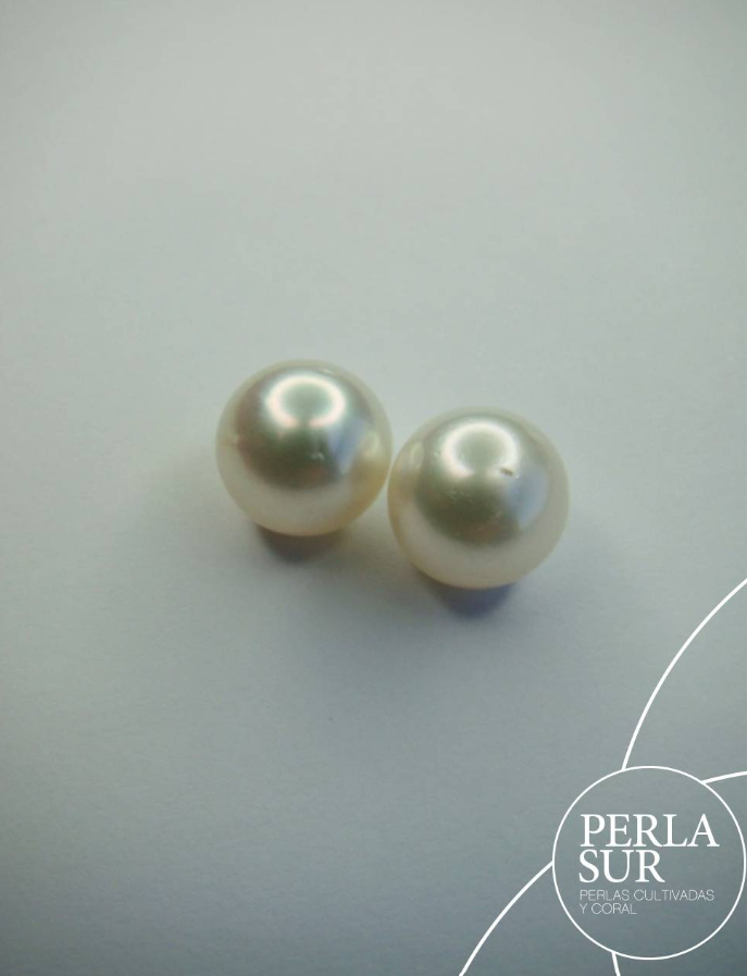 Pareja Perla Australiana Redonda 10-10'5mm C
